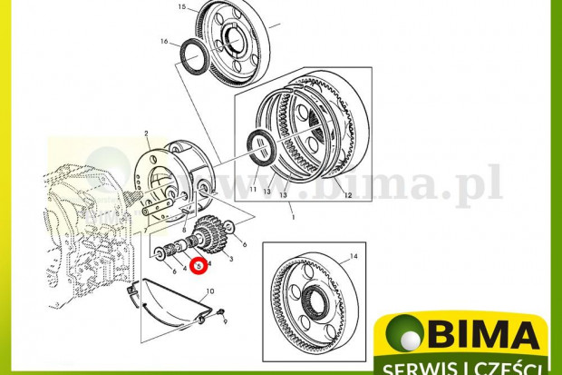 Ogłoszenie rolnicze: Tulejka skrzyni biegów John Deere 6155M,6175M,6195M
