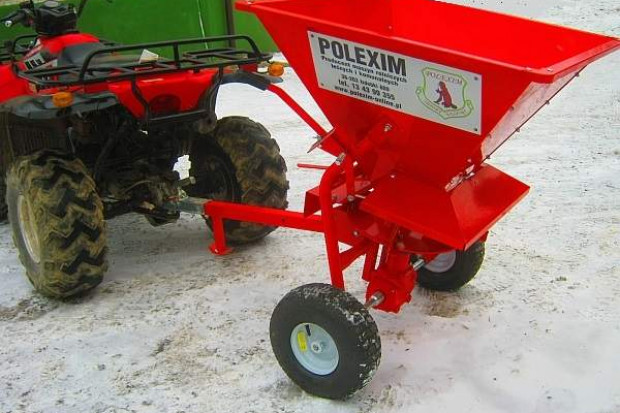 Ogłoszenie rolnicze: Rozsiewacz soli, piasku, nasion dla ATV, ciągników itp