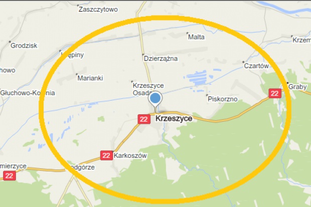 Ogłoszenie rolnicze: 6 , 8 ha w gm Krzeszyce ( lubuskie )
