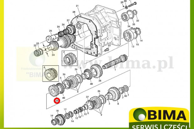 Ogłoszenie rolnicze: Koło zębate skrzynia biegów John Deere 6100,6200,6300