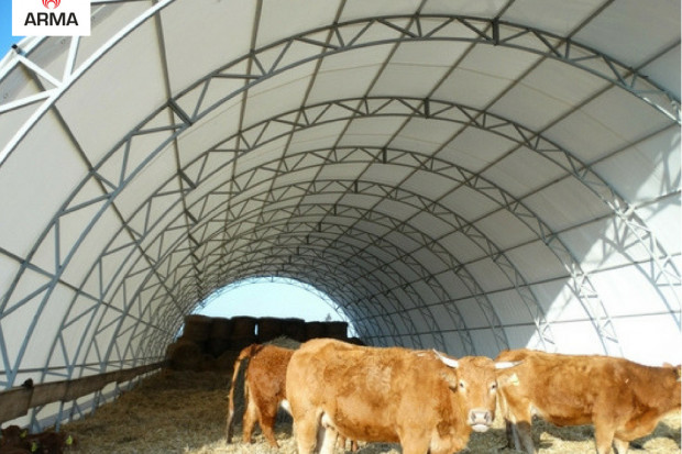 Ogłoszenie rolnicze: zadaszenie tunel rolniczy hala łukowa 10x30