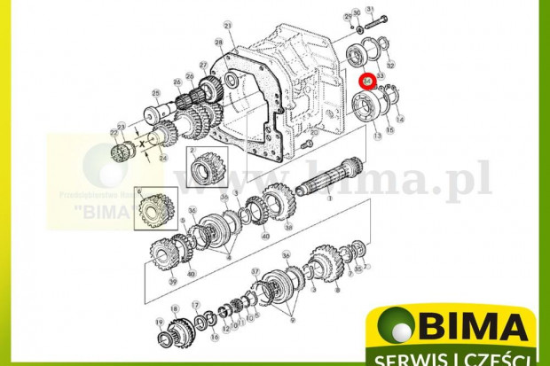 Ogłoszenie rolnicze: Łożysko skrzyni biegów John Deere 6610,6620,6630,7200