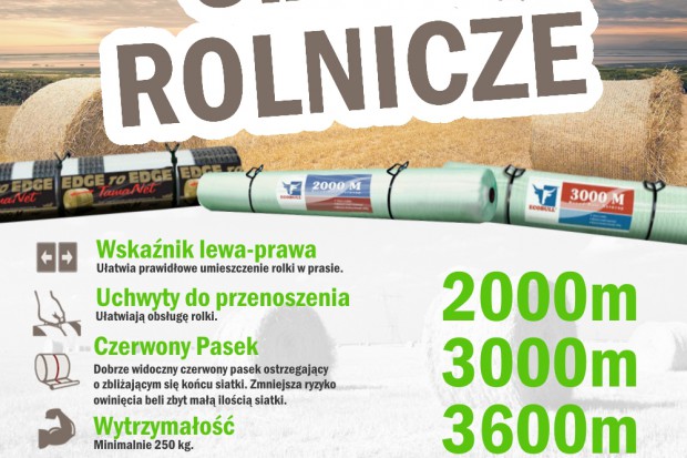 Ogłoszenie rolnicze: Polecamy siatki rolnicze największego producenta