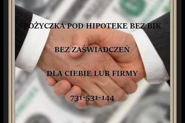 Ogłoszenie rolnicze: FINANSOWANIE POZABANKOWE DLA FIRM I ROLNIKOW POD ZASTAW NIERUCHOMOSCI DO 20 MLN