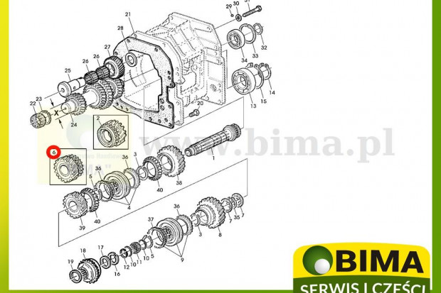 Ogłoszenie rolnicze: Koło zębate z32 skrzynia biegów części John Deere 6600