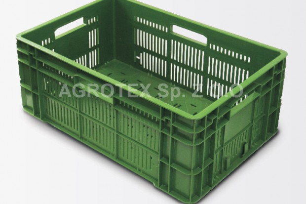 Ogłoszenie rolnicze: skrzynka plastikowa 20 kg., h- 24cm