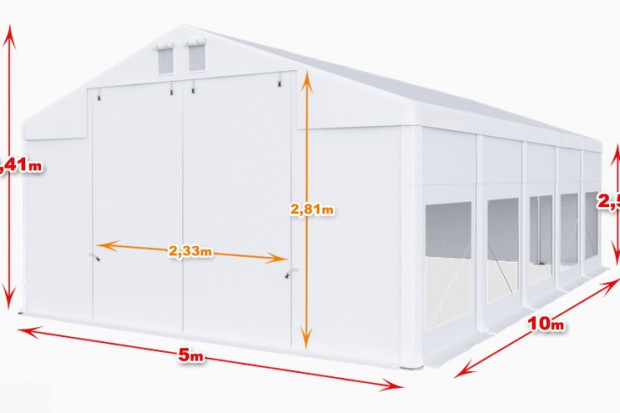 Ogłoszenie rolnicze: Całoroczna Hala namiotowa 5×10×2,5m/3,41m