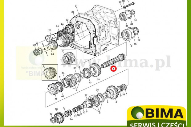 Ogłoszenie rolnicze: Wałek skrzyni biegów John Deere 6430,6530,6630,6225