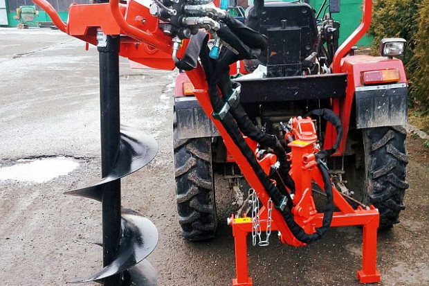 Ogłoszenie rolnicze: Wiertnica glebowa ciągnikowa hydrauliczna, napęd z WOM, wiertła 15-60 cm